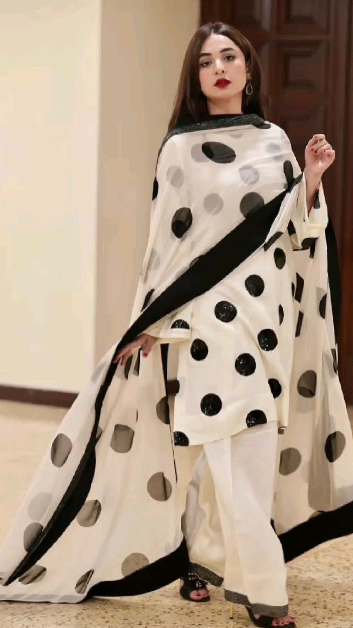 SWISS LAWN POLKA DOTS DRESS