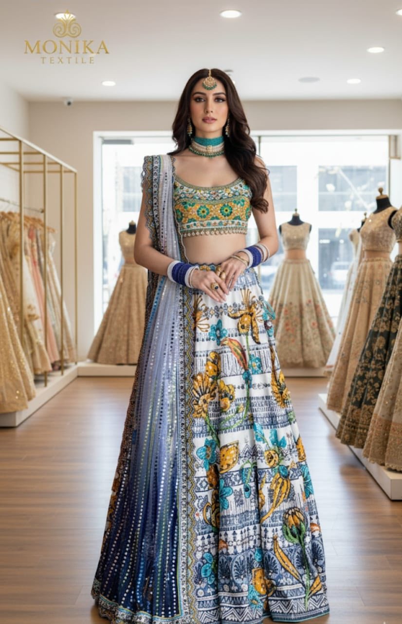 DIGITAL PRINTED LEHANGA USA