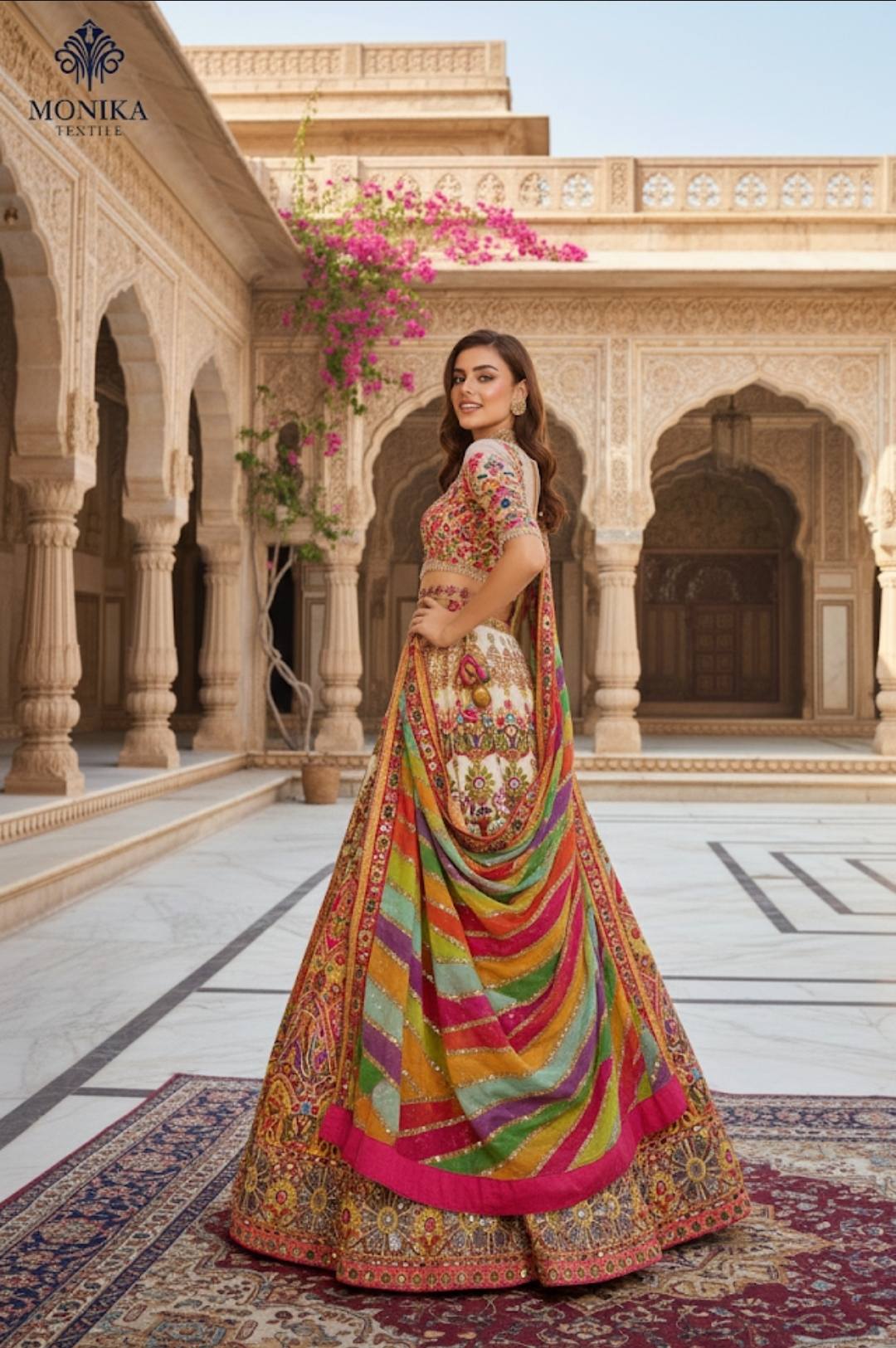SHEESH MAHAL LEHANGA 6.5 YARDS