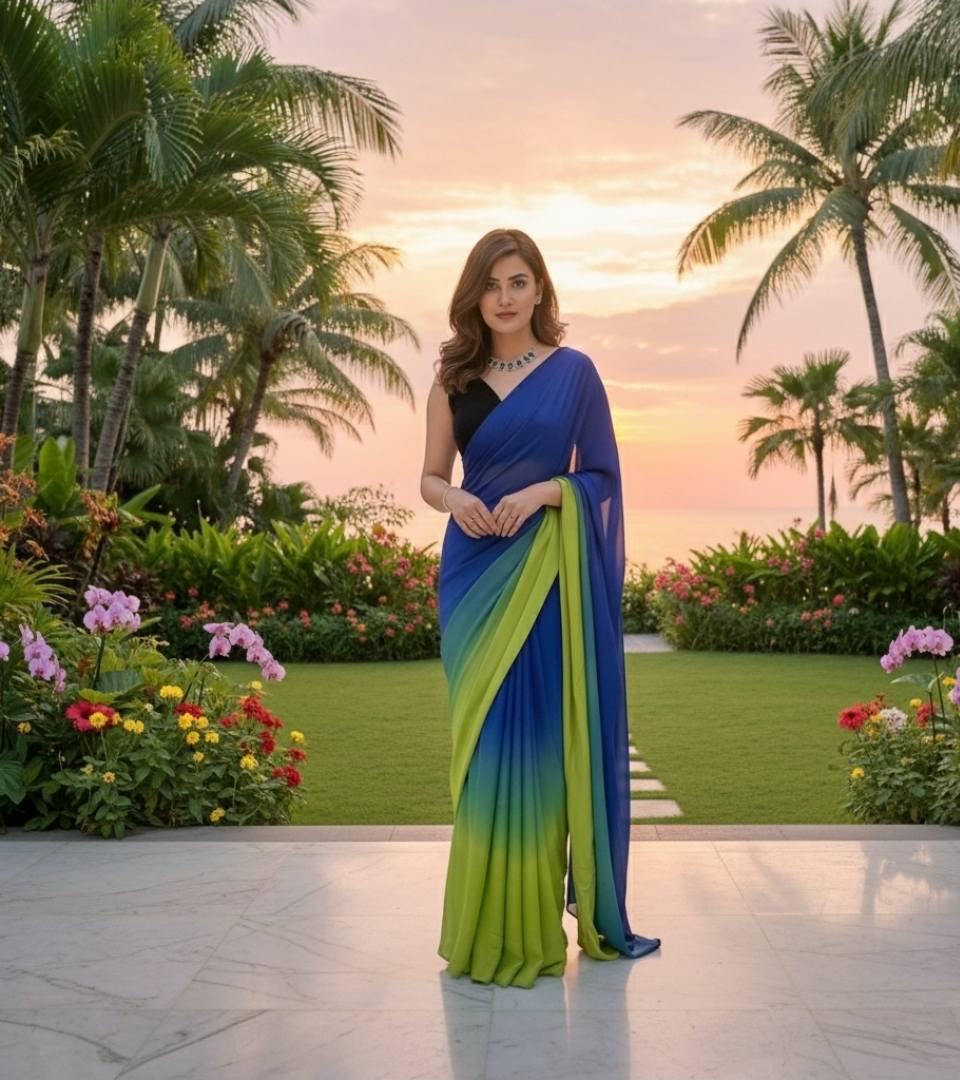 TIE DYE SILK SAREE